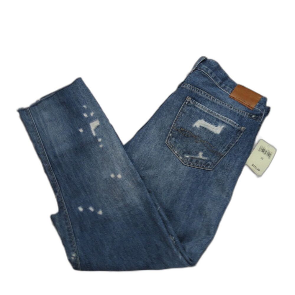 Lucky Brand Handcrafted Sienna Slim Boyfriend Destroyed Distressed Jeans Size 25